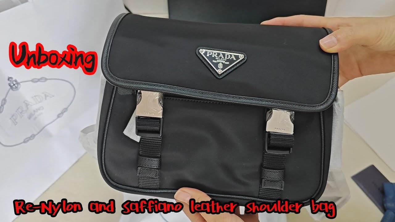 Prada Re Nylon and Saffiano leather shoulder bag 2VD034 Review- what fit in my classic luxury bag