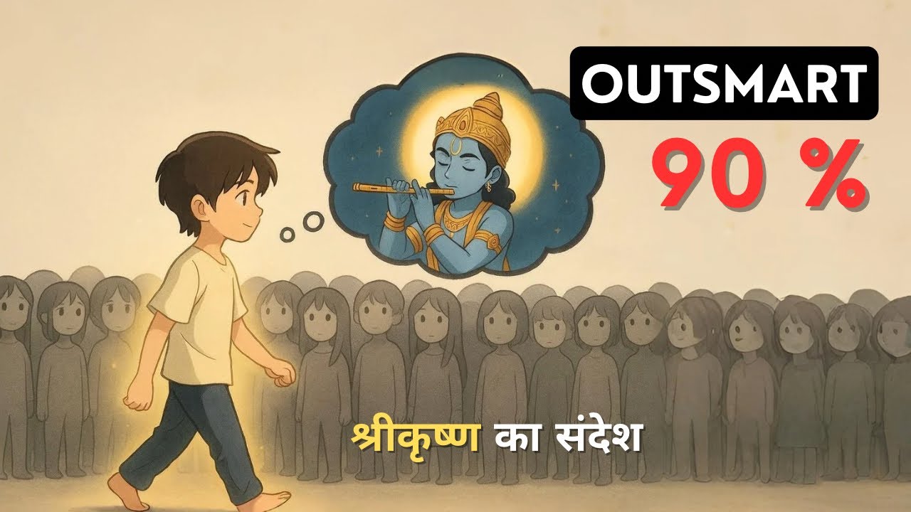 Watch 4 Minutes of Shree Krishna’s Gyaan and Outsmart 90% of People | कृष्ण जैसा सोचना सीखो