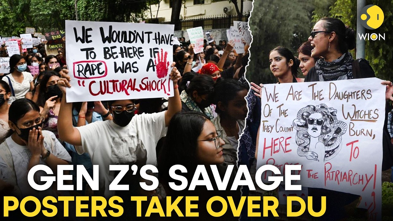 DU Protest: Gen Z Students Demand Women Safety As Savage Posters Go Viral | WION Originals