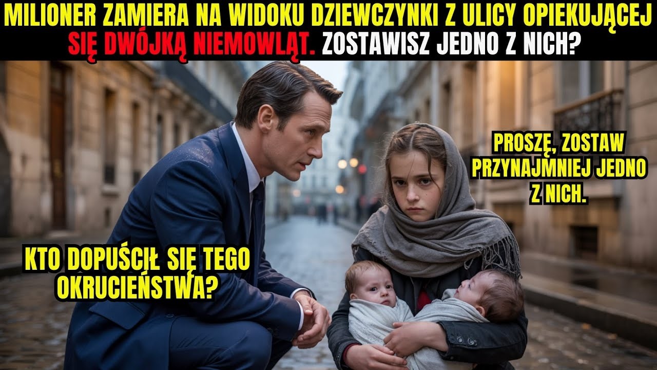 MILIONER ZAMIERA NA WIDOKU DZIEWCZYNKI Z ULICY OPIEKUJĄCEJ SIĘ DWÓJKĄ NIEMOWLĄT  CZY ZATRZYMASZ