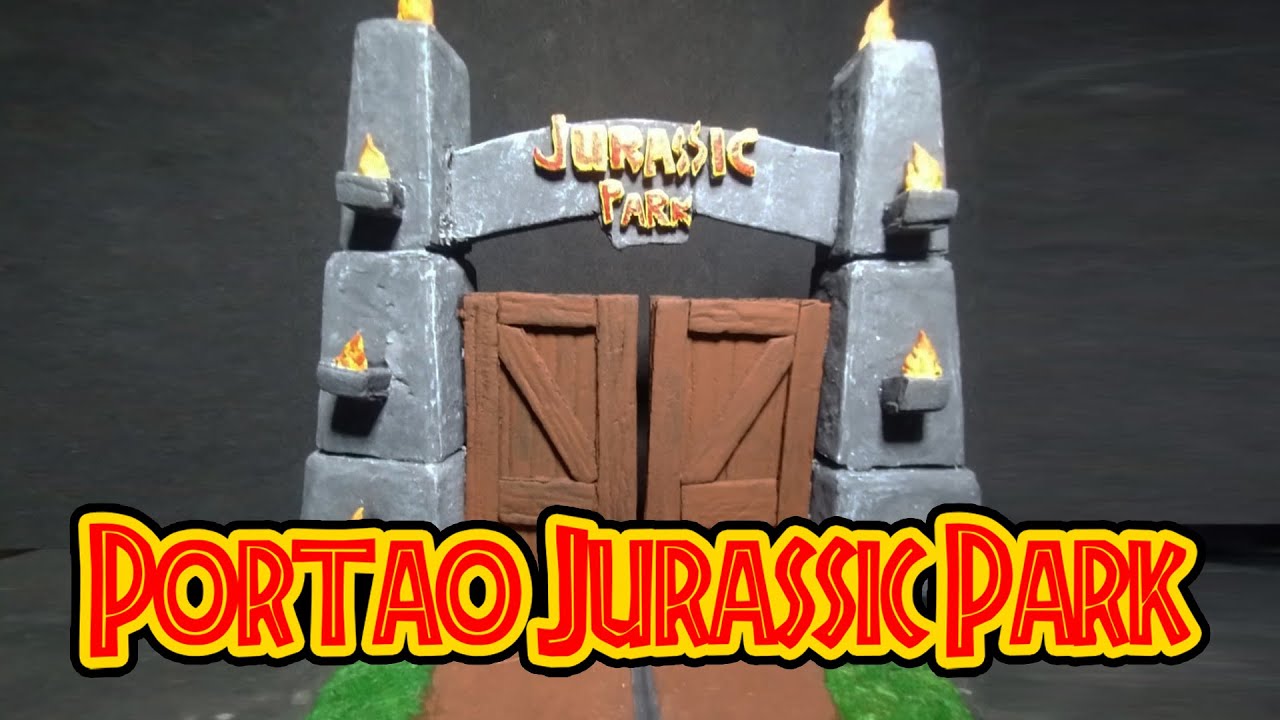 Fazendo o portão do Jurassic Park - Jurassic Park Gate DIY