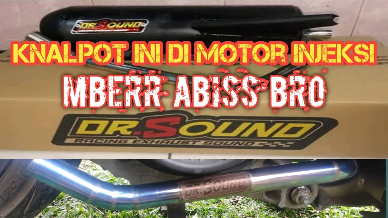 Tes Suara Kenalpot DR SOUND Di motor Injeksi