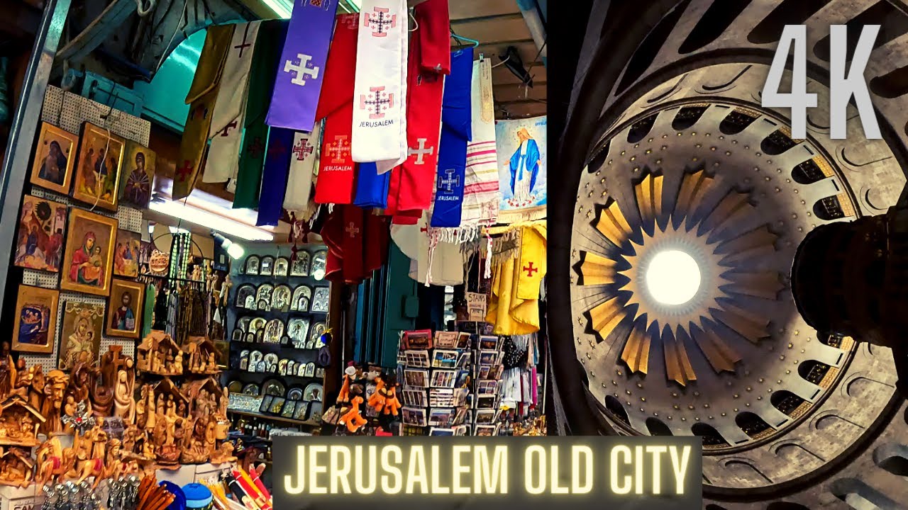 Tomb of JESUS in Church of the Holy Sepulchre In Jerusalem  - 4k 2023