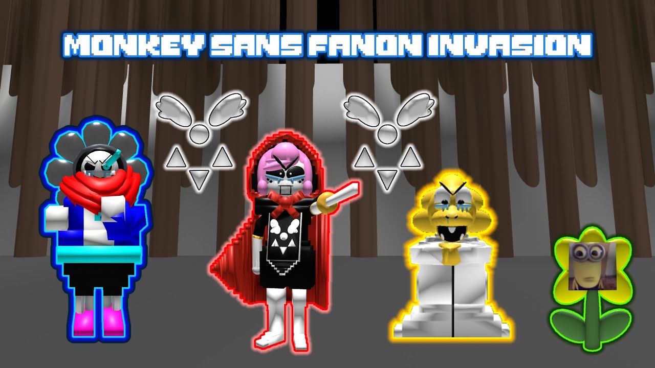 Monkey Sans Fanon Invasion - All Reset Badged Character Showcase