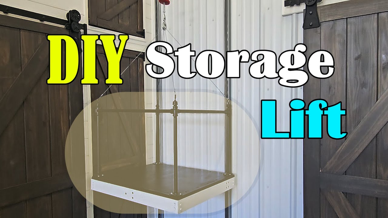 DIY Garage Storage Lift || Barndominium and RV Living