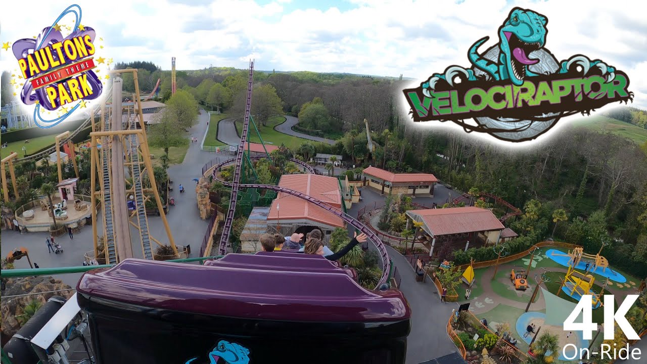 Velociraptor - 4K On-Ride - Paultons Park - Vekoma Family Boomerang - POV