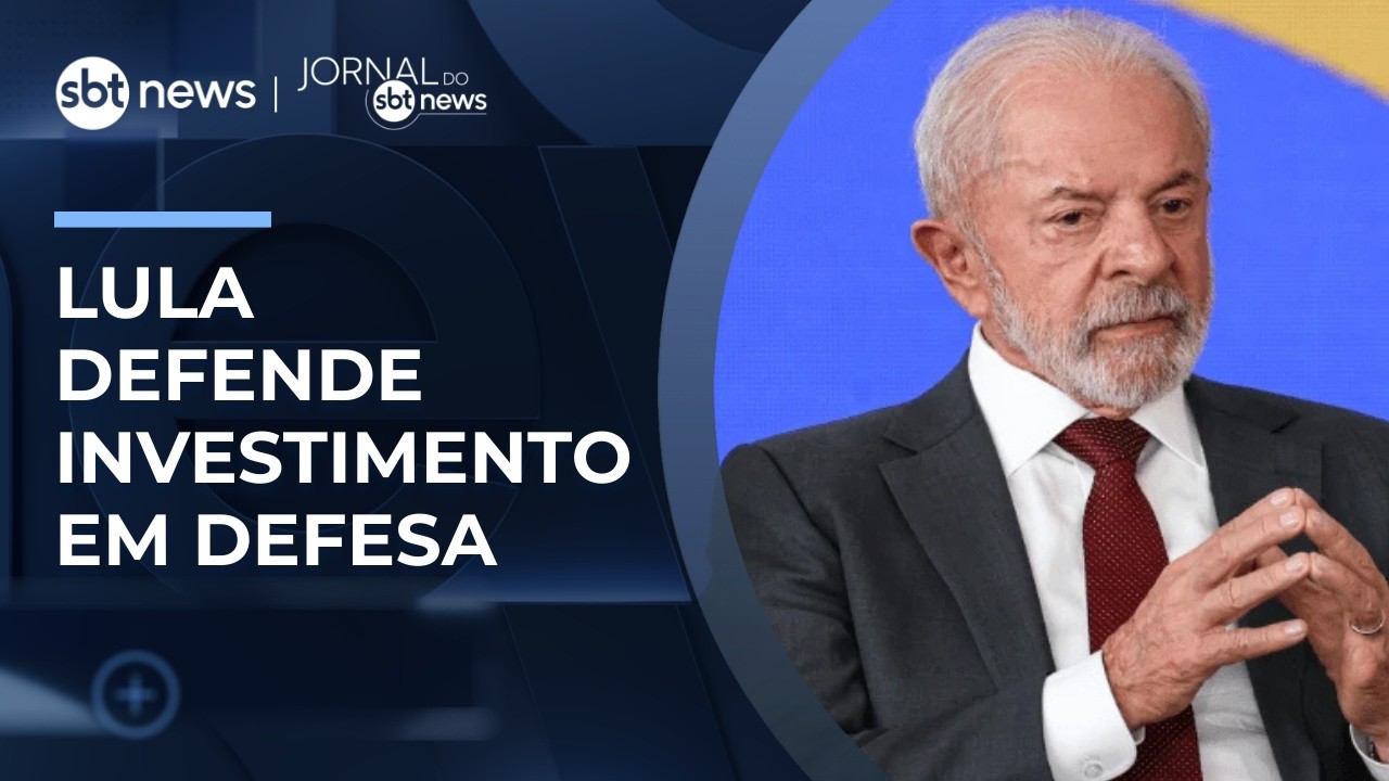 Lula defende investimento em defesa e parceria militar com África do Sul | #JornaldoSBTNews