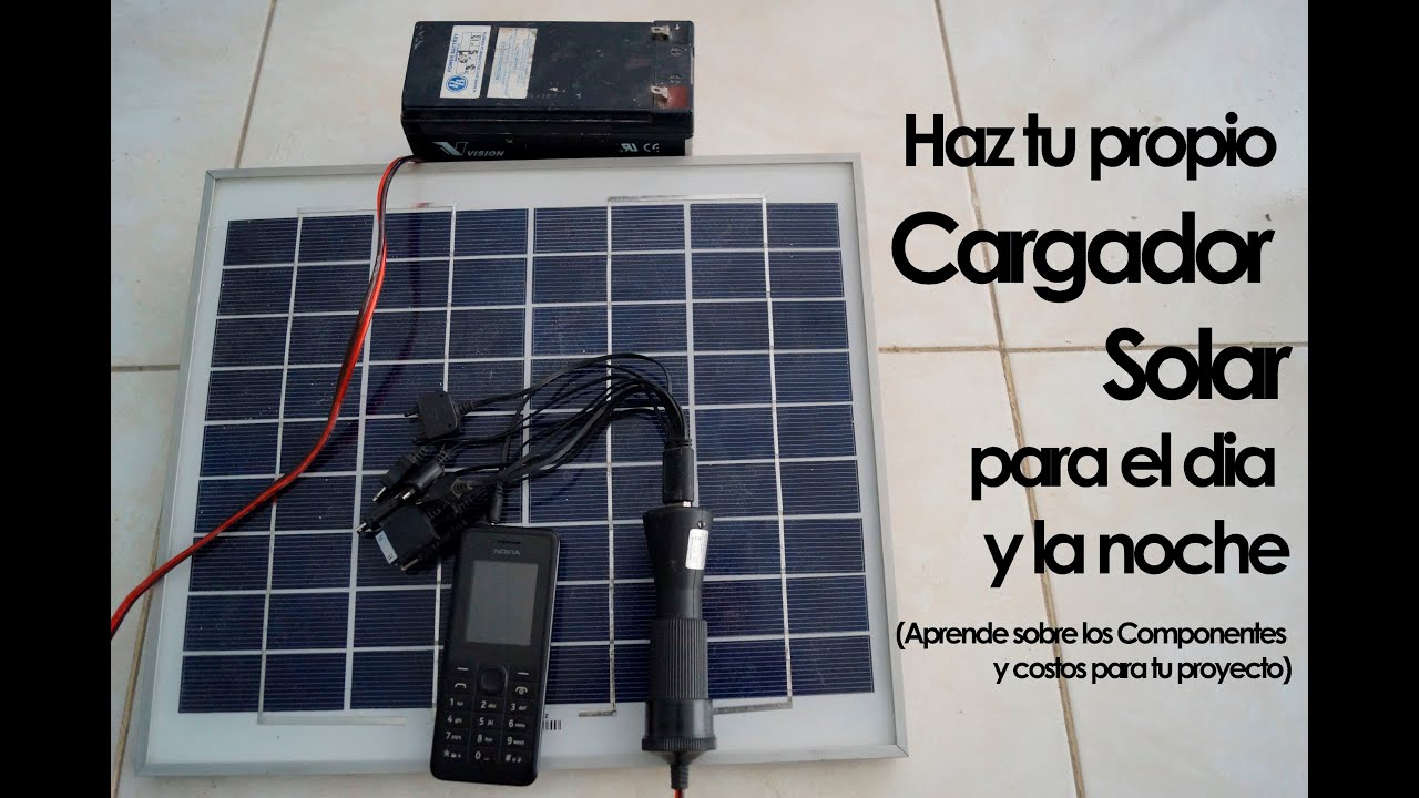 Haz un cargador solar de emergencias sin controlador