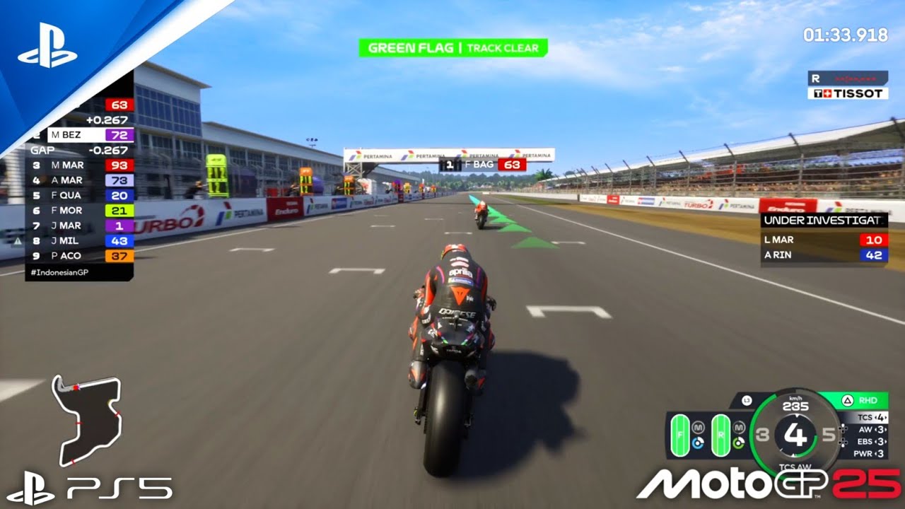 Gameplay Marco Bezzecchi Mandalika Circuit IndonesianGP Sprint Race MotoGP 25 | PS5