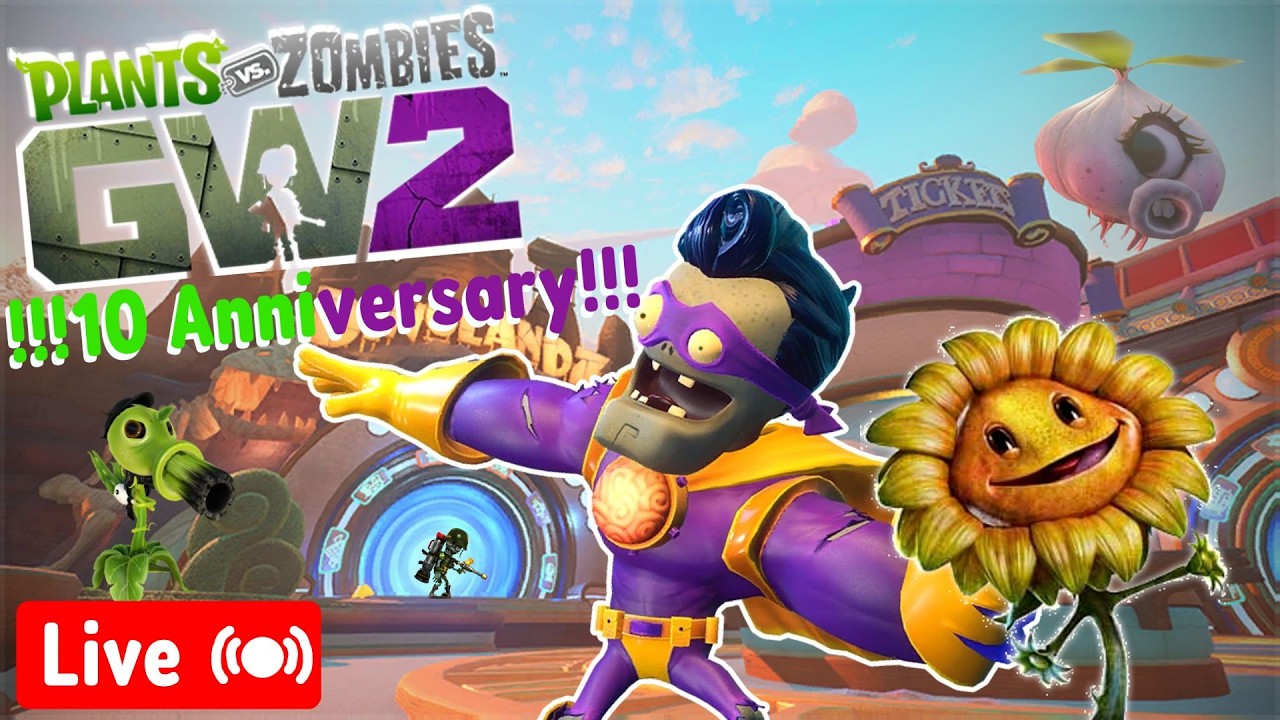 Plants Vs. Zombies: GW2 10 Year Anniversary!!! #GW2Decaversary #10YearsOfChaos [ Live 🔴]