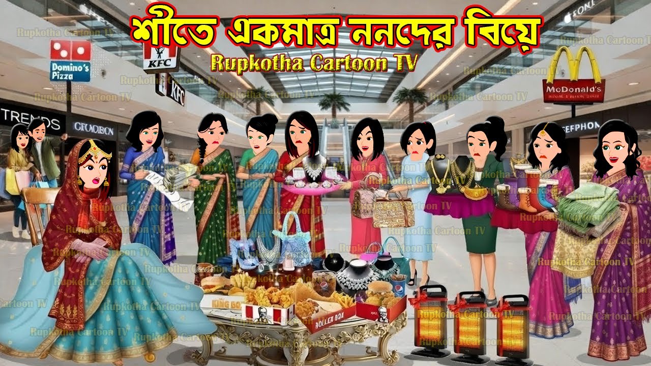 শীতে একমাত্র ননদের বিয়ে Shitkale Ekmatro Nanoder Biye | Cartoon Bangla Cartoon | Rupkotha Cartoon TV
