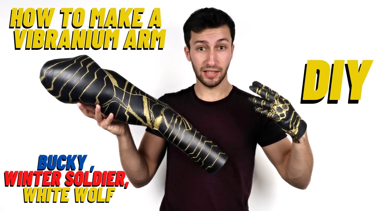 How To Make Bucky's White Wolf Arm - The Falcon and The Winter Soldier - DIY Tutorial In Foam
