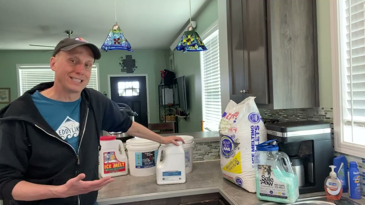 Comparing 8 kinds of a ICE MELT: focusing on pet friendly, concrete safe, vegetation safe, and usage
