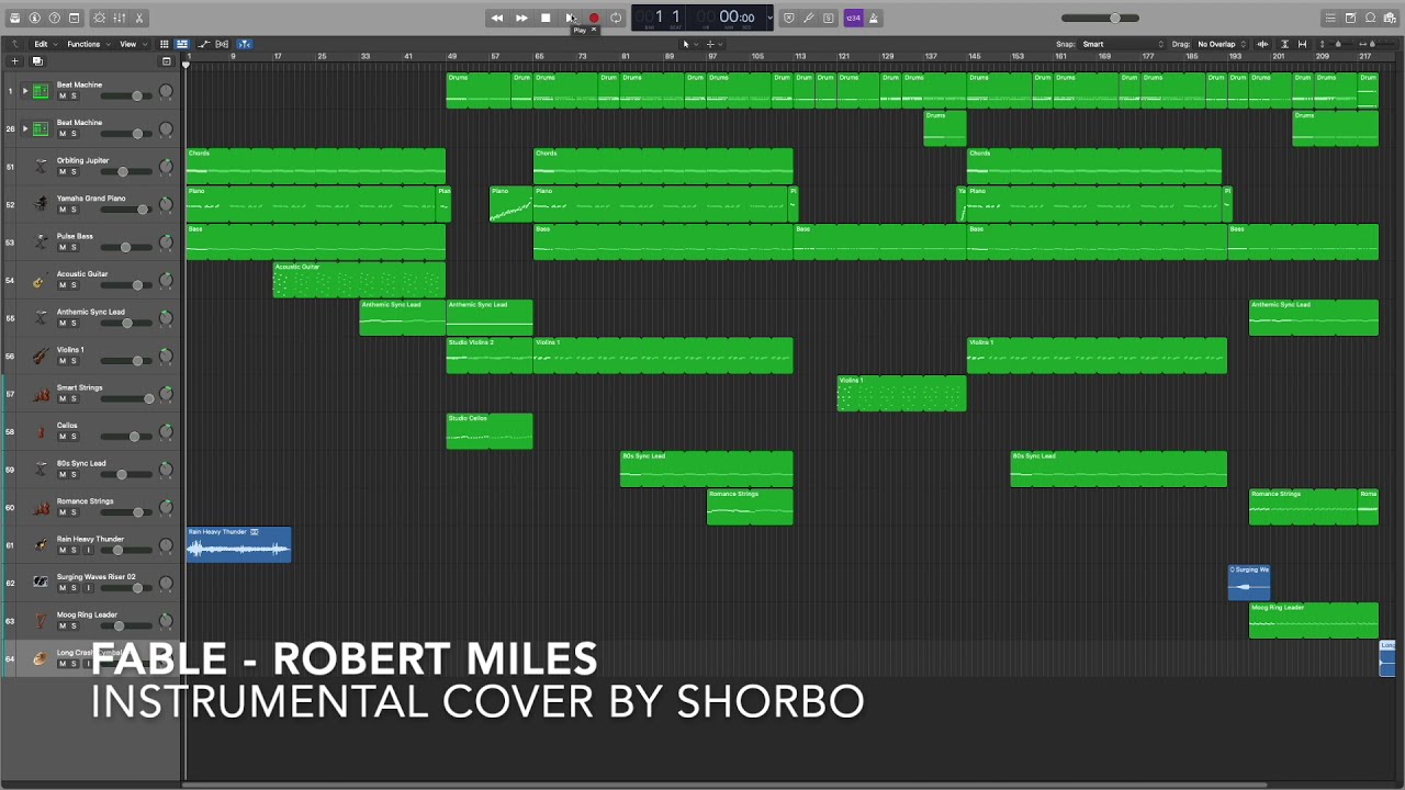 Fable by Robert Miles - Instrumental Cover in Logic Pro by Shorbo