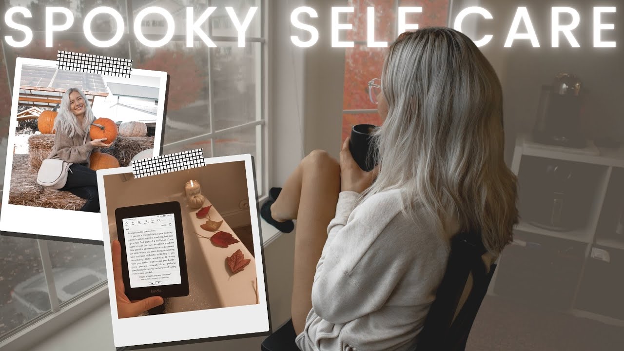 Self care day but make it SPOOKY 🕸 | fall self care ideas 🍂