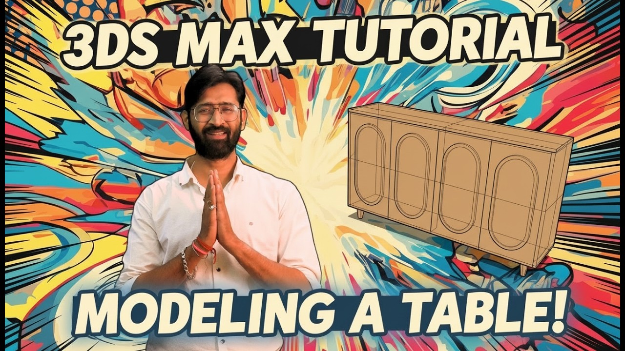 3ds Max Table Modeling Tutorial 🔥 Beginner to Pro | Furniture Modeling in 3ds Max Step by Step