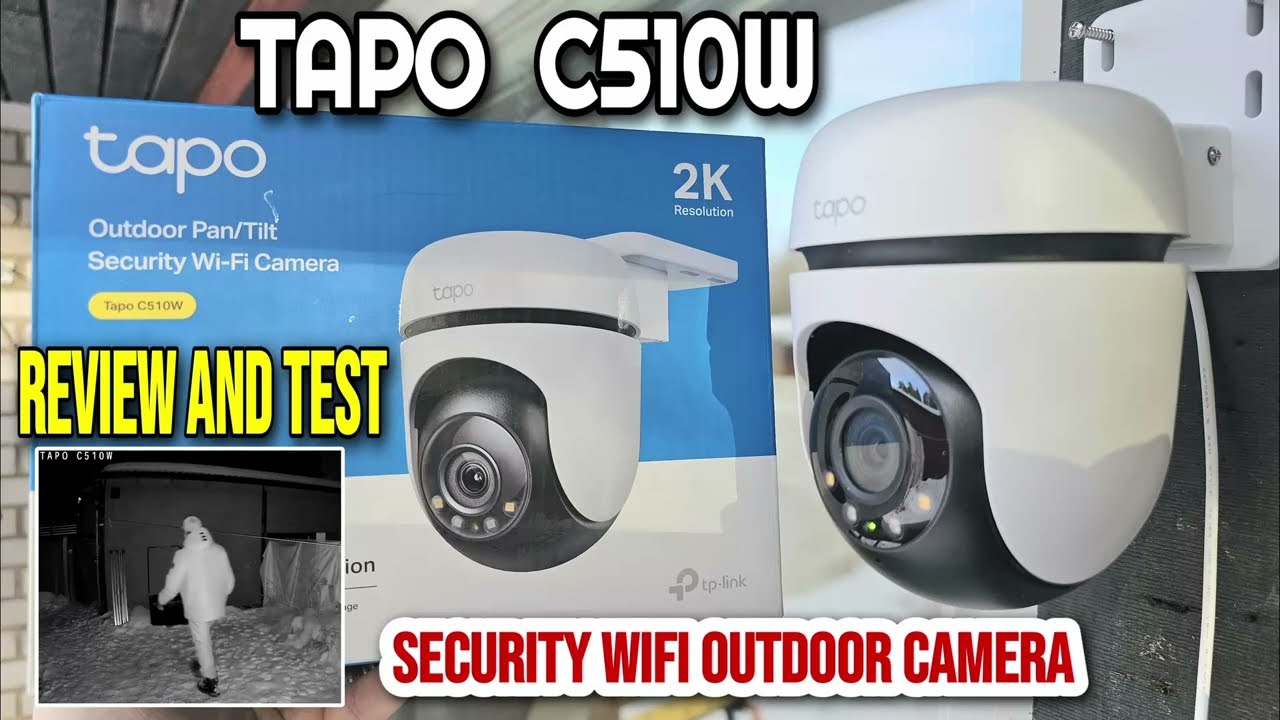 TAPO C510W 2K Security Outdoor WiFi Camera Video Footage REVIEW