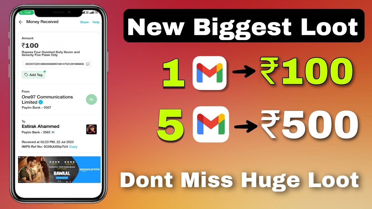 ₹100 Free Per Gmail || Life Point App Biggest Loot || One Device Unlimited Trick