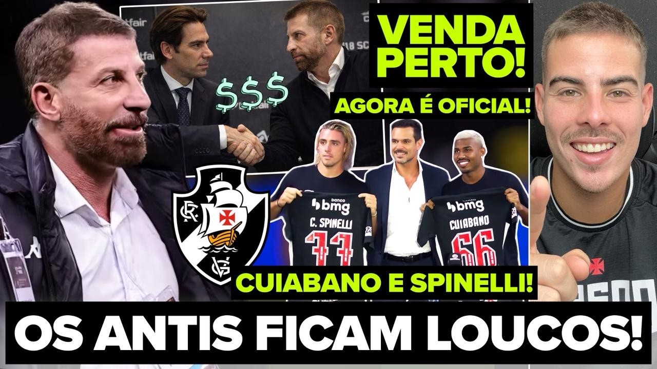 OS ANTIS VÃO FICAR DESESPERADOS COM O VASCO! VENDA A CAMINHO! COLETIVA DE SPINELLI E CUIABANO! E+
