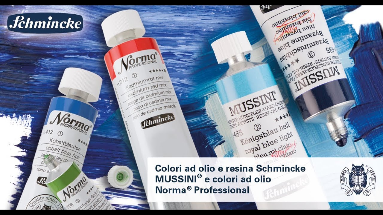 Colori ad olio e resina Schmincke MUSSINI e colori ad olio Norma Professional