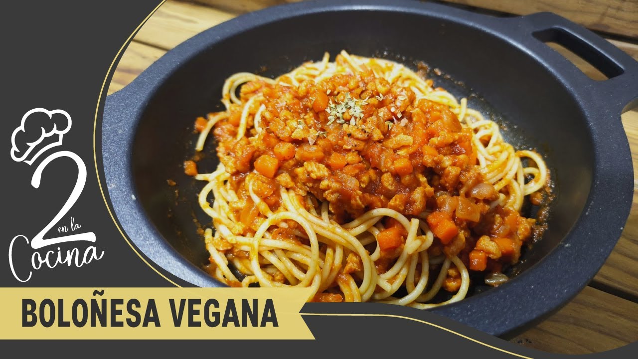 ✅ BOLOÑESA VEGANA DE SOJA TEXTURIZADA 🍝