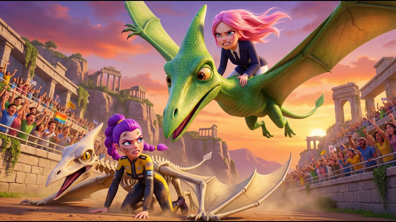 OMG! Rescuing Rumi From Mira's Evil Flying Dinosaur Race Plot 😱🦖 | KPOP Demon Hunters
