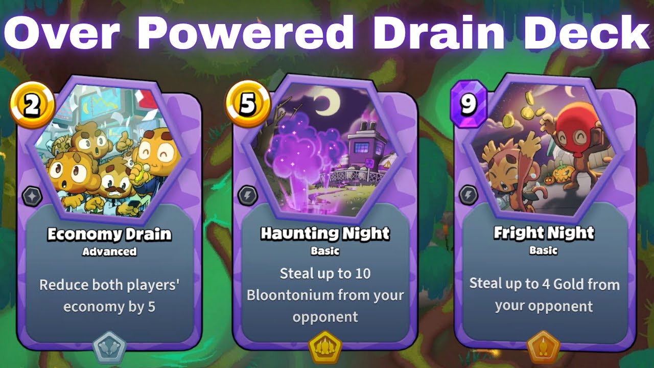 This new EZILI DRAIN DECK is so Evil | Bloons Card Storm