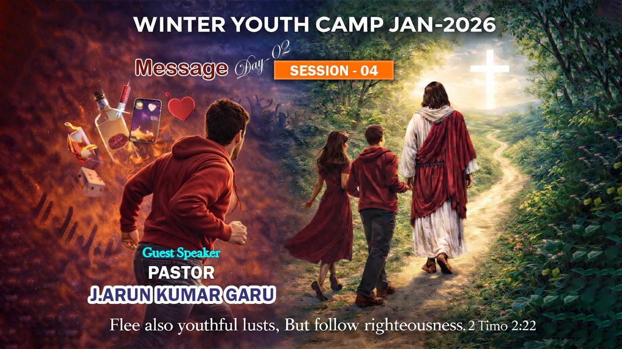 WINTER YOUTH CAMP JAN - 2026 || DAY 2 SESSION 4 || SHORT MESSAGE BY PASTOR J ARUN KUMAR GARU ||
