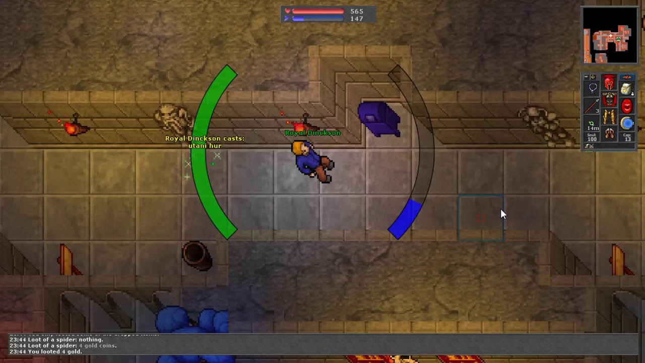 Tibia - Royal DInckson - Hunt em Orc Fortress #tibia #Lobera #Global #mmorpg
