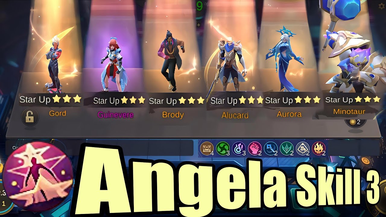 ANGELA SKILL 3 LEGENDARY TRANSFORMATION 🔥 BEST COMBO | MAGIC CHESS BEST SYNERGY COMBO TERKUAT