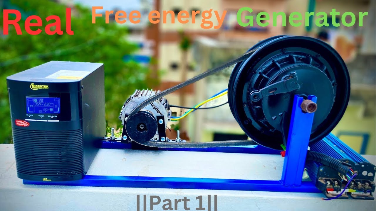|[Part1￼]| Real Free Energy Generator Using 2-Wheeler and E-Rickshaw Motor