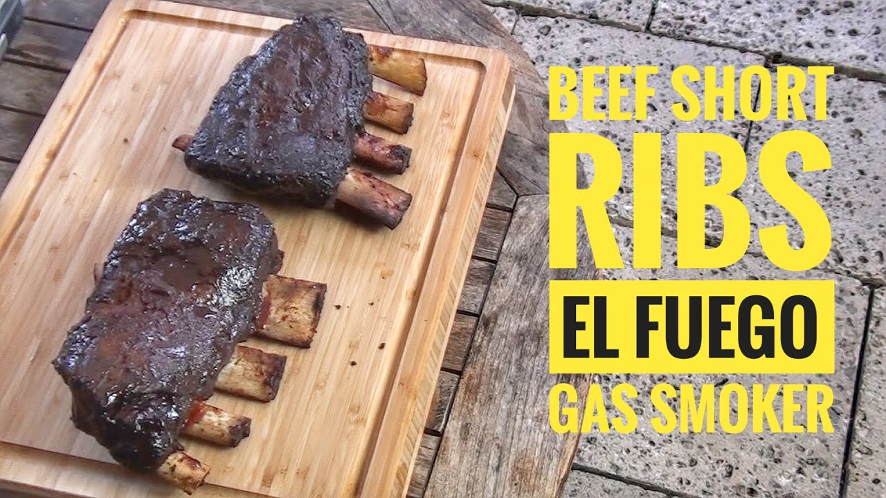 #59: Beef Short Ribs (Zwerchrippe) aus dem El Fuego Portland Vertical Gas Smoker