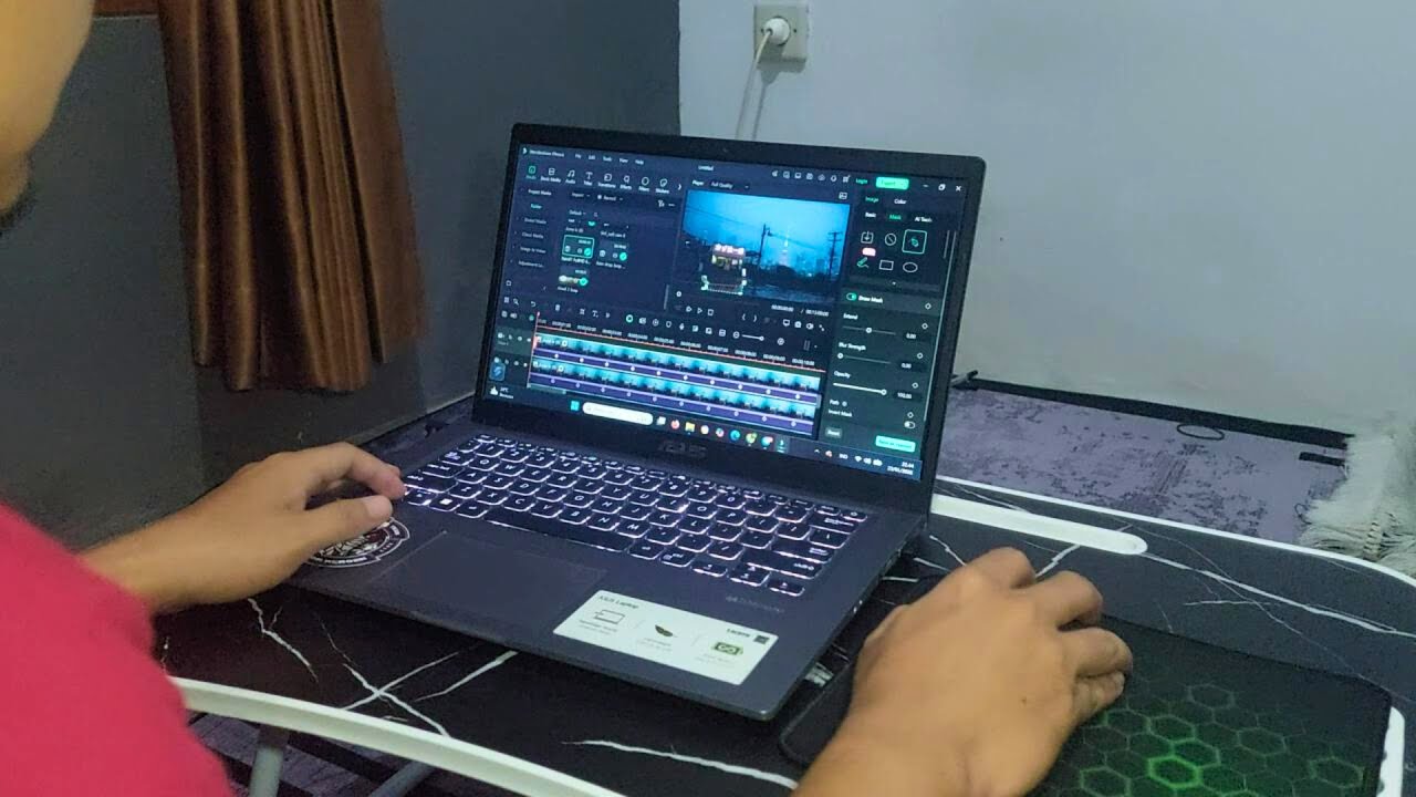 How to create a Lofi music video By Filmora 🌧️🌙