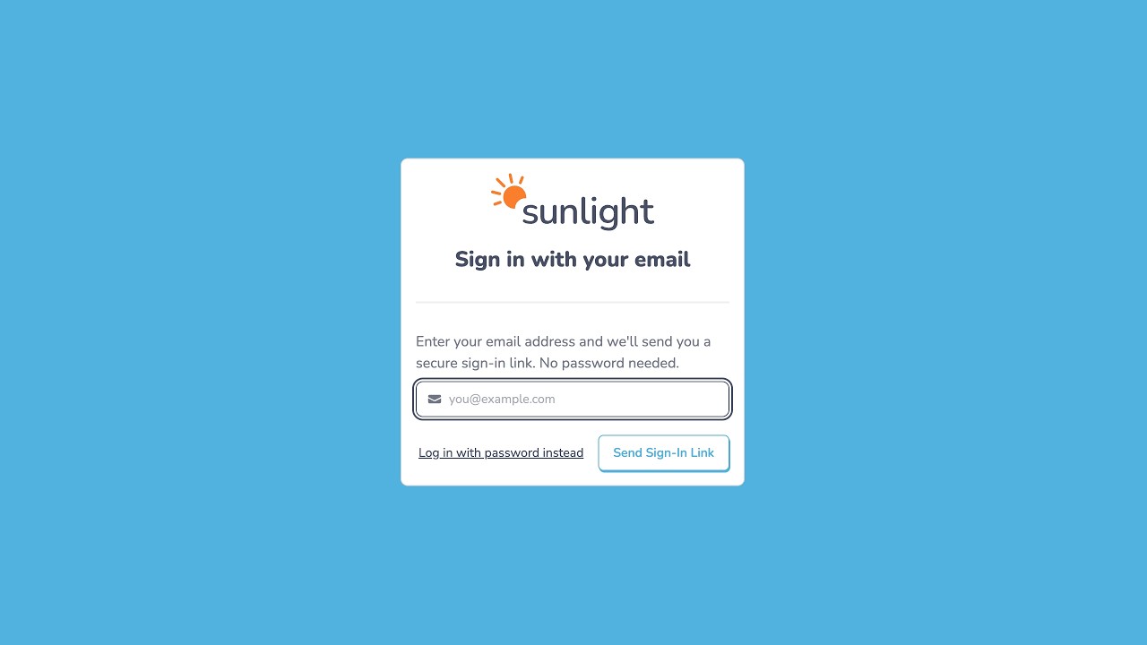 Welcome to Sunlight