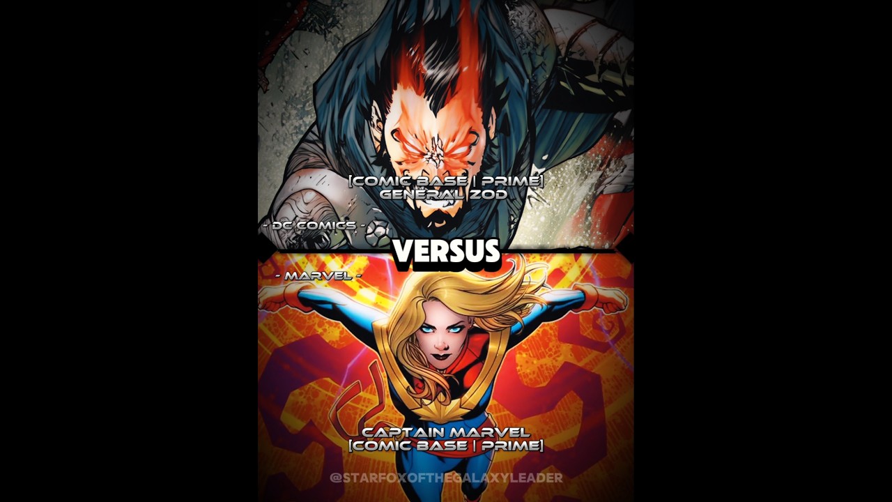 General Zod vs Captain Marvel [Comic base] 