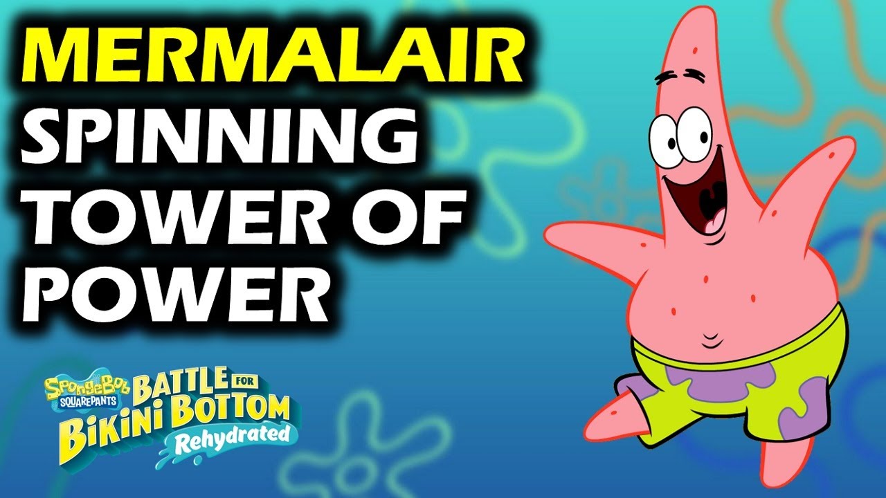 Mermalair: The Spinning Towers of Power Puzzle | Golden Spatula | Spongebob Rehydrated Walkthrough