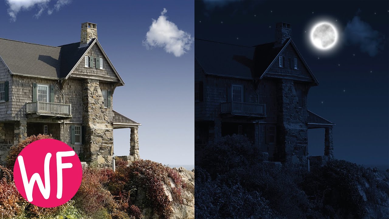 Photoshop Tutorial | How to Make Day to Night in Photoshop