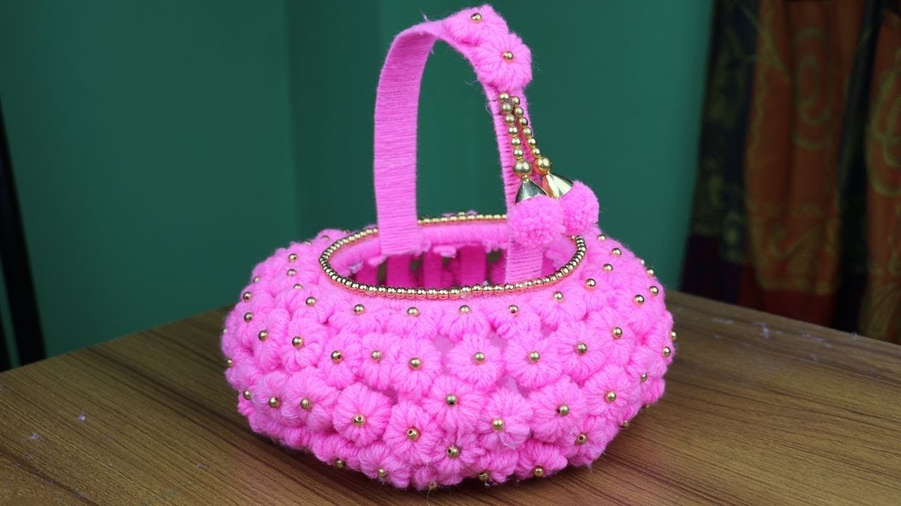 DIY - Waste Plastic Bottle Reuse Ideas - Woolen art and craft - Best reuse ideas - Best out of waste