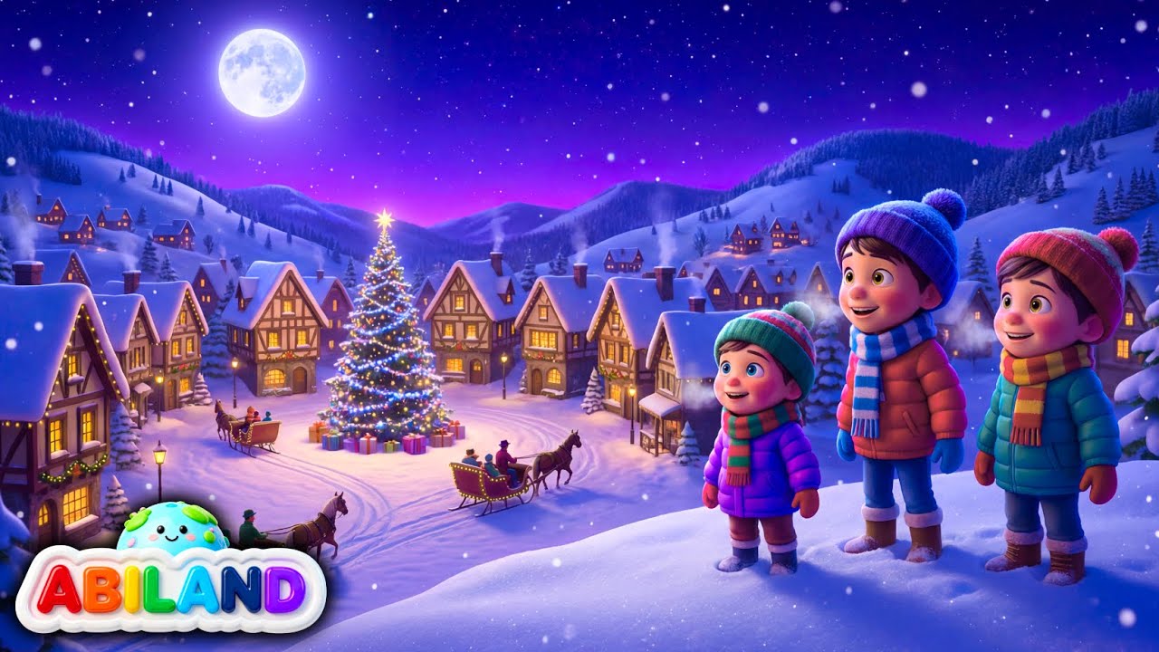 🎄 Colind pentru copii | Fulgi de nea dansează-n vânt ❄️ | Cântec de Crăciun | ABILAND #colind