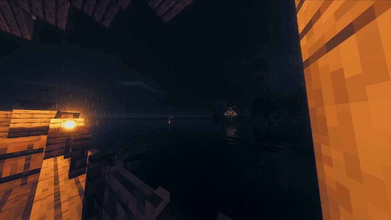 Storm at Sea (Minecraft Sleep Ambience 9 hours) #sleep #ambience #relaxing #fyp #calm #minecraft