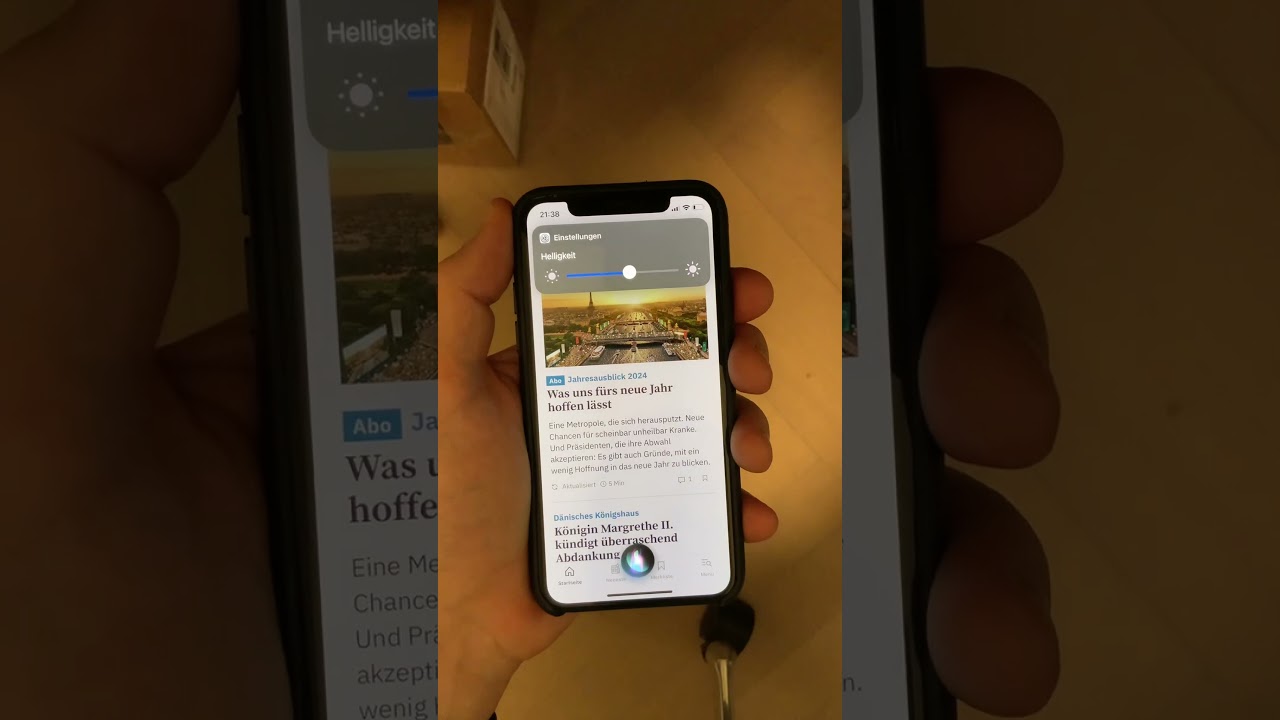 iPhone Helligkeit einh&auml;ndig 🍏www.boskop.net🍏