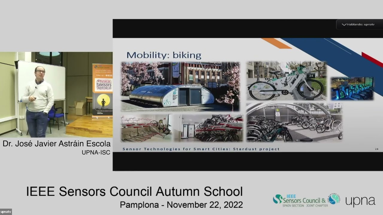 Sensor Technologies for Smart Cities Stardust project - José Javier Astrain