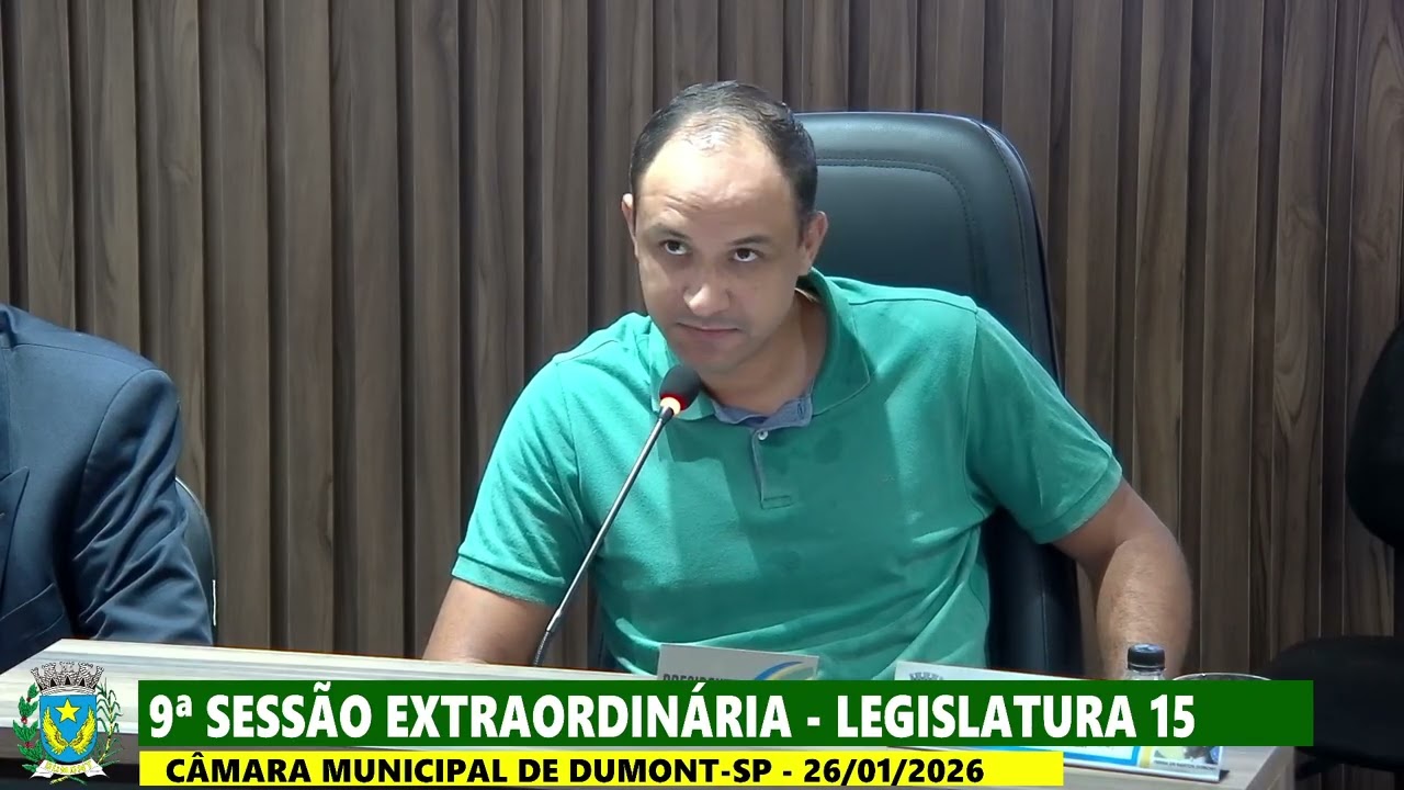 9ª Sessão Extraordinária - Legislatura 15 - 26-01-2026