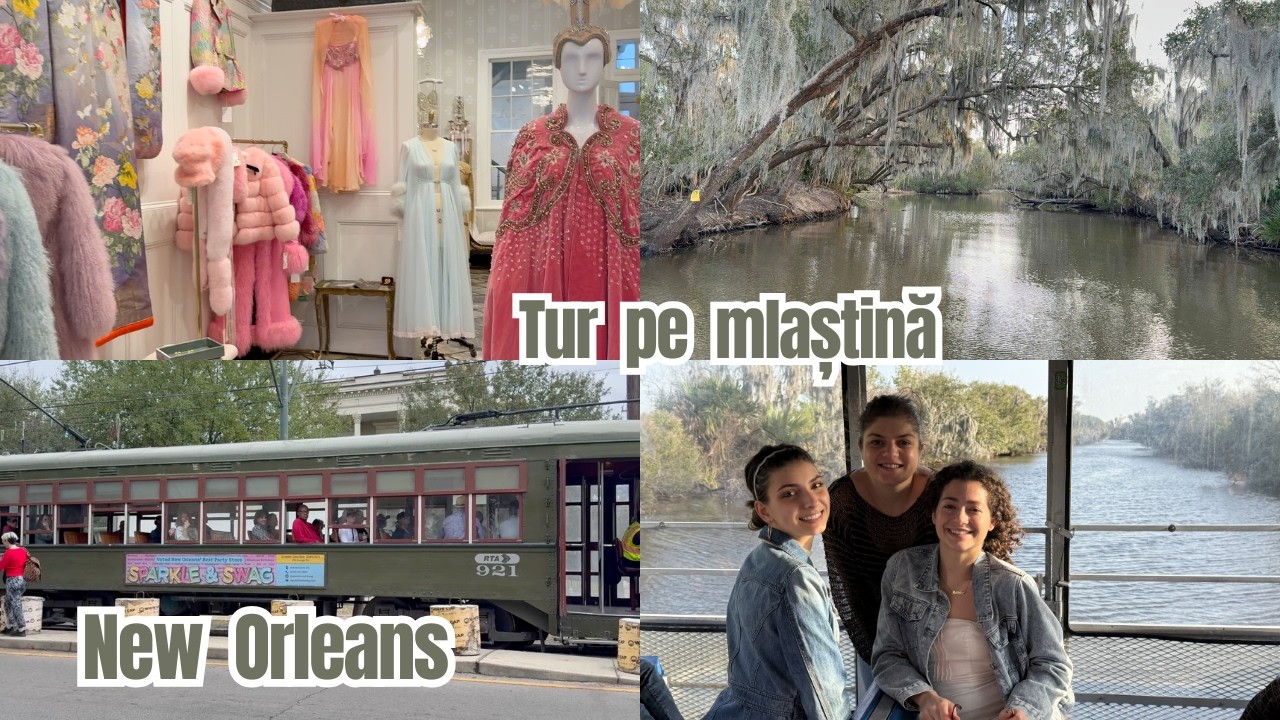 New Orleans/Garden District/Vintage boutique/Tur cu barca pe mlastinile din Louisiana