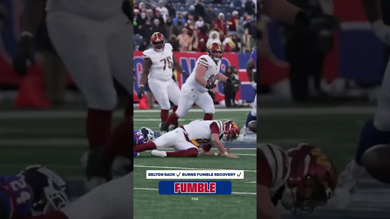 Dane Belton forced the fumble, Brian Burns recovered 🔥 