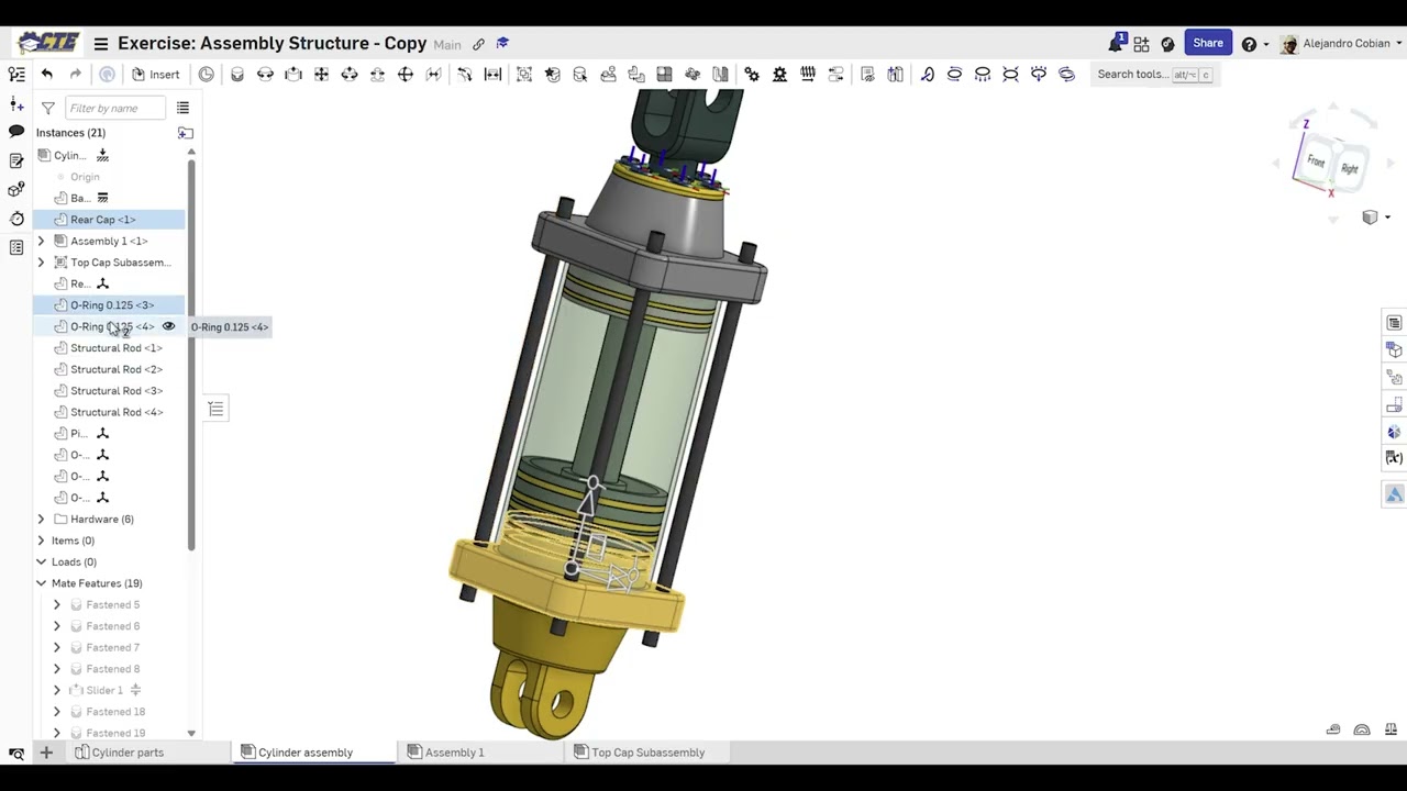 Структура сборки Onshape (основы)