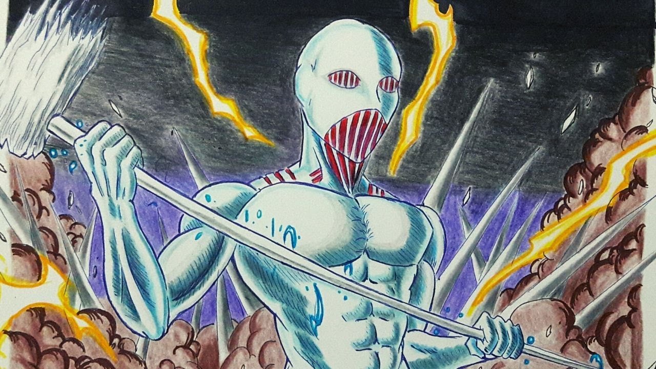 Dibujando al Titan Martillo de Guerra-Attack on Titan- Crovex