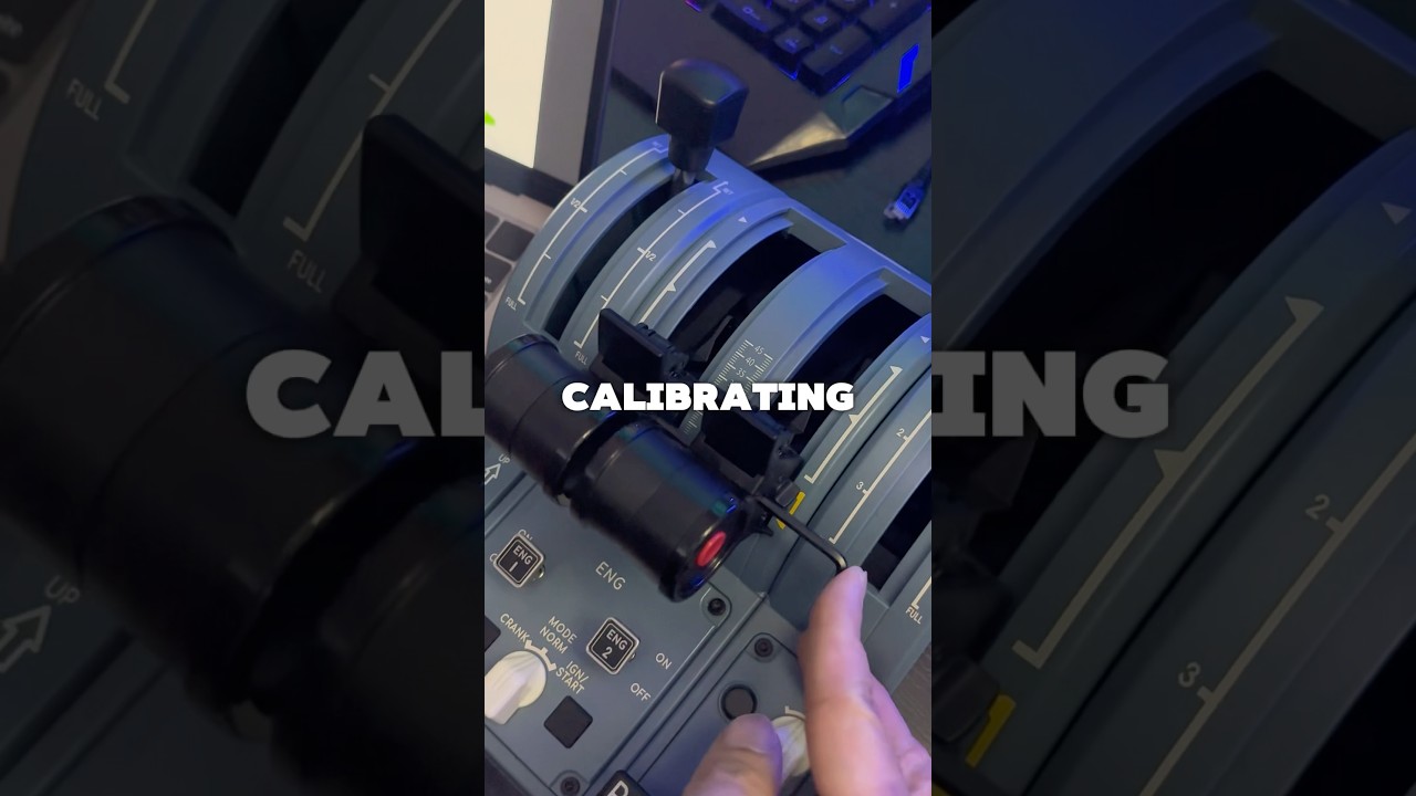 ⚙️ Calibrating the Thrustmaster Airbus Throttle, Spoilers and Flaps #microsoftflightsimulator 2024