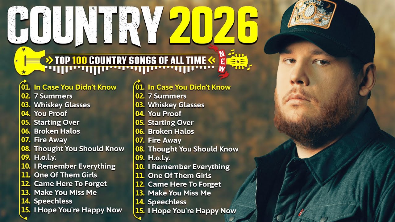 Country Music Playlist 2026 🌕 Luke Combs, Morgan Wallen, Chris Stapleton, Brett Young, Kane Brown,