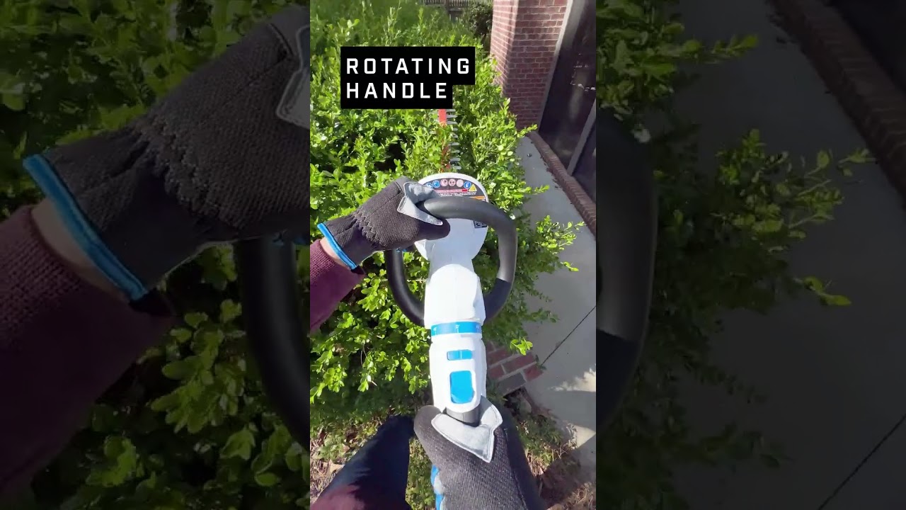 HART 20V 22in Rotating Handle Hedge Trimmer